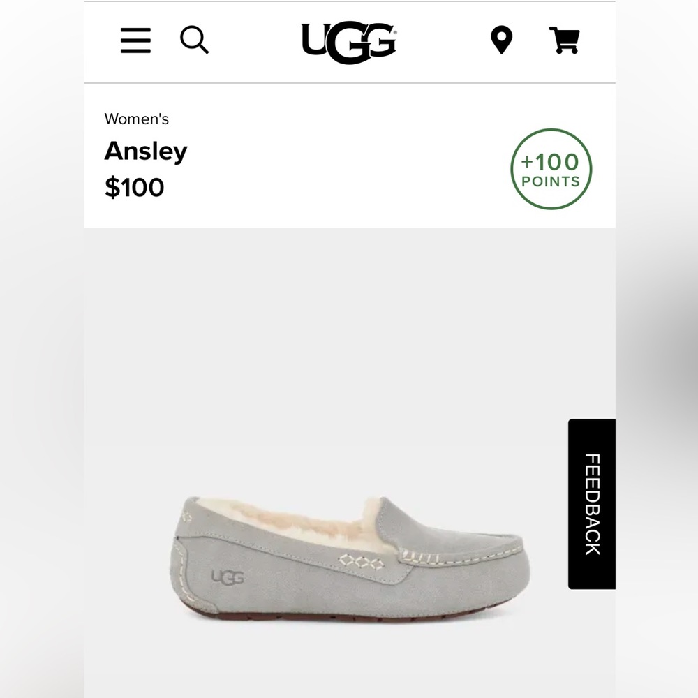 UGG Ansley Slipper- Light Grey